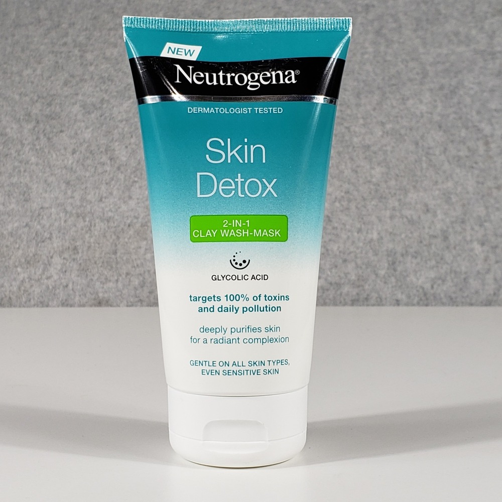 Neutrogena Skin‎ Detox 2-in-1 Clay Wash Mask Glycolic Acid Deeply Purifies Skin